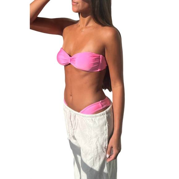 NEW SUNDAY BRUNCH party girl bikini top in pink - Picture 3 of 4